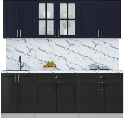 Кухонный гарнитур Интерлиния Мила Шато 2.2А - фото