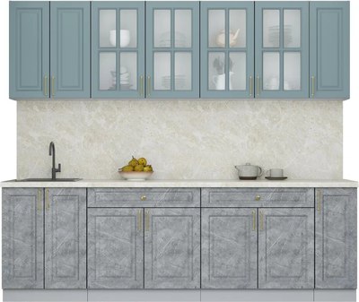 Кухонный гарнитур Интерлиния Мила Шато 2.2А - фото