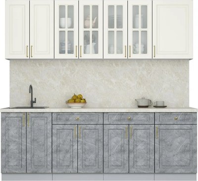 Кухонный гарнитур Интерлиния Мила Шато 2.3А - фото