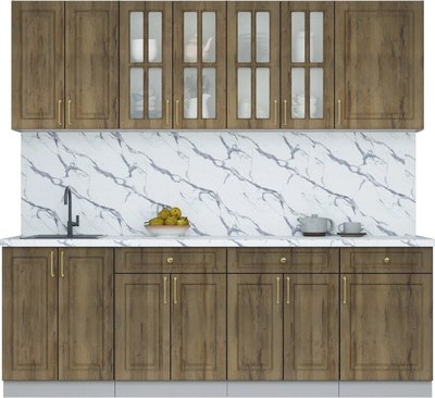 Кухонный гарнитур Интерлиния Мила Шато 2.3А - фото