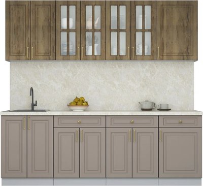 Кухонный гарнитур Интерлиния Мила Шато 2.3А - фото