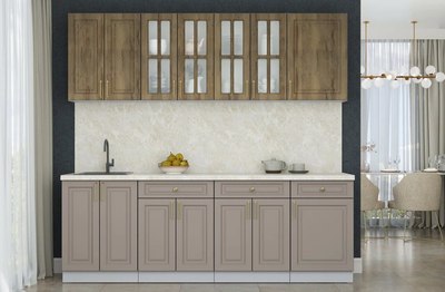 Кухонный гарнитур Интерлиния Мила Шато 2.3А