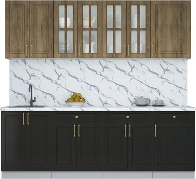 Кухонный гарнитур Интерлиния Мила Шато 2.3А - фото