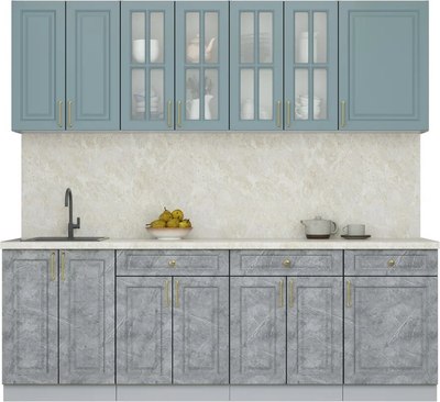 Кухонный гарнитур Интерлиния Мила Шато 2.3А - фото