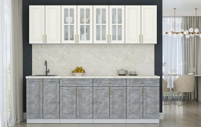 Кухонный гарнитур Интерлиния Мила Шато 2.4А