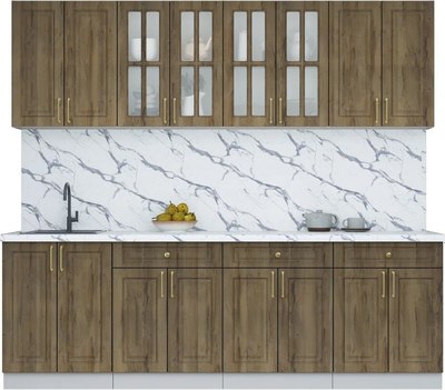 Кухонный гарнитур Интерлиния Мила Шато 2.4А - фото