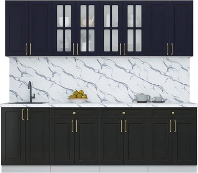 Кухонный гарнитур Интерлиния Мила Шато 2.4А - фото