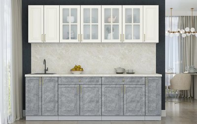 Кухонный гарнитур Интерлиния Мила Шато 2.5А