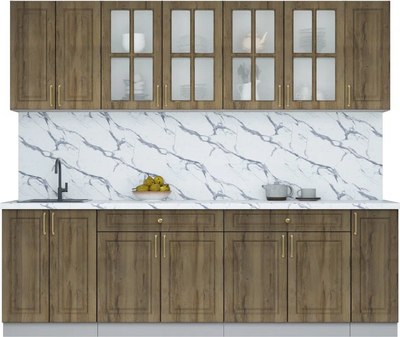 Кухонный гарнитур Интерлиния Мила Шато 2.5А - фото