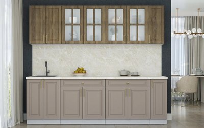 Кухонный гарнитур Интерлиния Мила Шато 2.5А