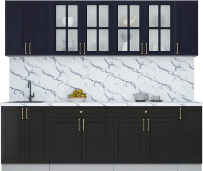 Кухонный гарнитур Интерлиния Мила Шато 2.5А - фото