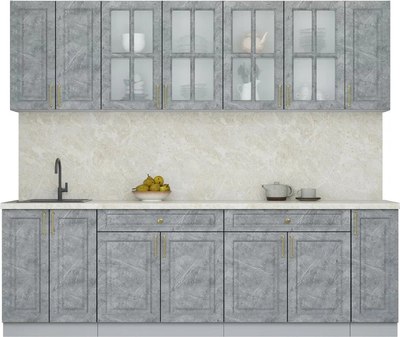 Кухонный гарнитур Интерлиния Мила Шато 2.5А - фото