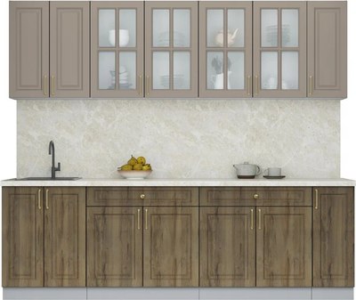 Кухонный гарнитур Интерлиния Мила Шато 2.5А - фото