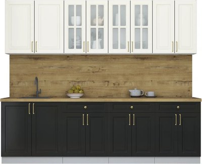 Кухонный гарнитур Интерлиния Мила Шато 2.6А - фото