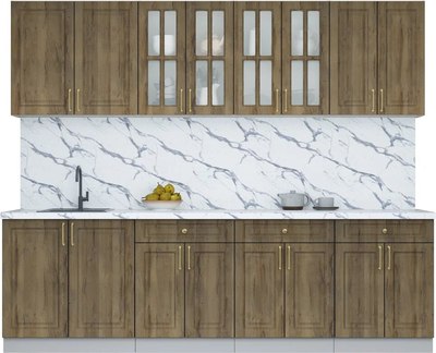 Кухонный гарнитур Интерлиния Мила Шато 2.6А - фото