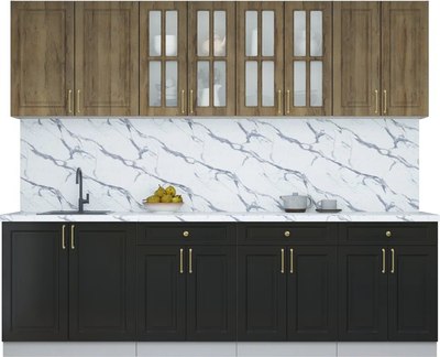 Кухонный гарнитур Интерлиния Мила Шато 2.6А - фото