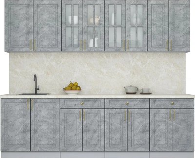 Кухонный гарнитур Интерлиния Мила Шато 2.6А - фото