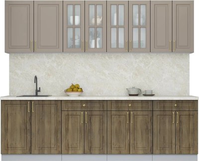 Кухонный гарнитур Интерлиния Мила Шато 2.6А - фото
