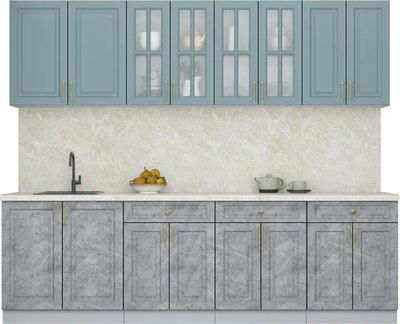 Кухонный гарнитур Интерлиния Мила Шато 2.6А - фото