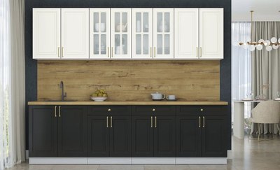 Кухонный гарнитур Интерлиния Мила Шато 2.7А