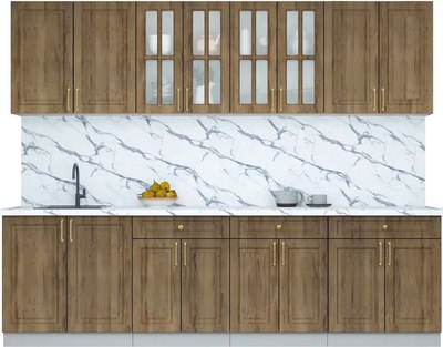 Кухонный гарнитур Интерлиния Мила Шато 2.7А - фото