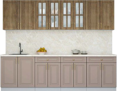 Кухонный гарнитур Интерлиния Мила Шато 2.7А - фото