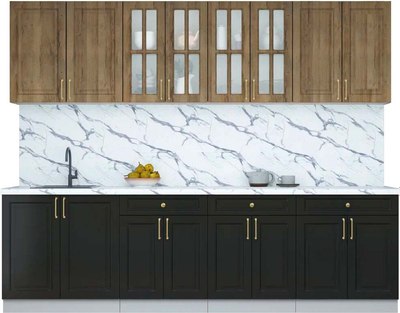 Кухонный гарнитур Интерлиния Мила Шато 2.7А - фото