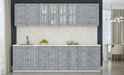 Кухонный гарнитур Интерлиния Мила Шато 2.7А