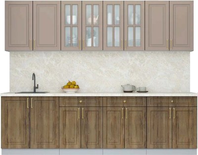 Кухонный гарнитур Интерлиния Мила Шато 2.7А - фото