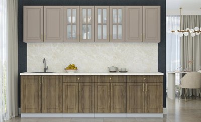 Кухонный гарнитур Интерлиния Мила Шато 2.7А