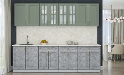 Кухонный гарнитур Интерлиния Мила Шато 2.7А