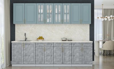 Кухонный гарнитур Интерлиния Мила Шато 2.7А