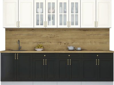 Кухонный гарнитур Интерлиния Мила Шато 2.8А - фото