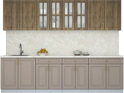 Кухонный гарнитур Интерлиния Мила Шато 2.8А - фото