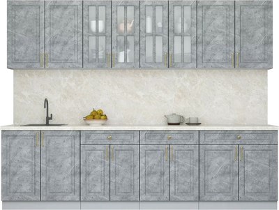 Кухонный гарнитур Интерлиния Мила Шато 2.8А - фото