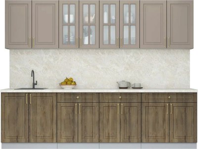 Кухонный гарнитур Интерлиния Мила Шато 2.8А - фото