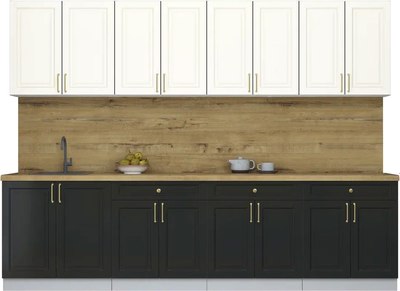 Кухонный гарнитур Интерлиния Мила Шато 2.9А - фото