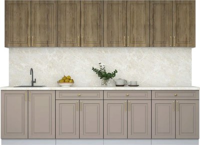 Кухонный гарнитур Интерлиния Мила Шато 2.9А - фото