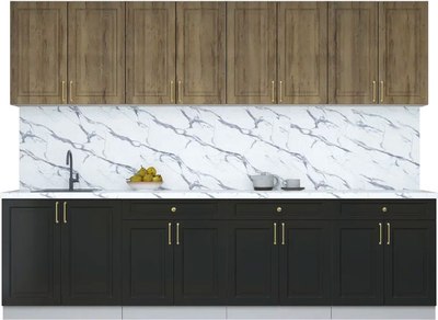 Кухонный гарнитур Интерлиния Мила Шато 2.9А - фото