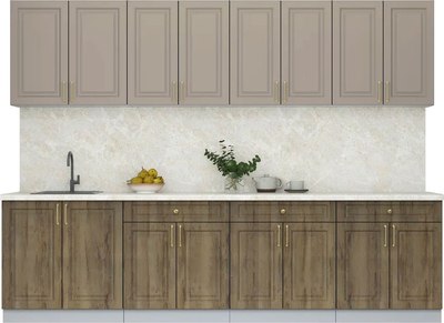 Кухонный гарнитур Интерлиния Мила Шато 2.9А - фото