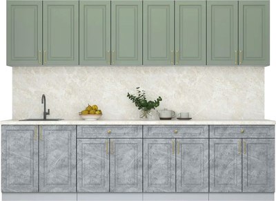 Кухонный гарнитур Интерлиния Мила Шато 2.9А - фото