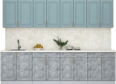 Кухонный гарнитур Интерлиния Мила Шато 2.9А - фото