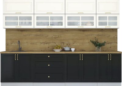 Кухонный гарнитур Интерлиния Мила Шато 3.0А - фото