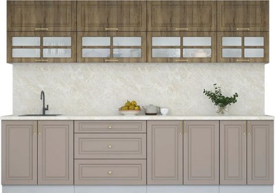 Кухонный гарнитур Интерлиния Мила Шато 3.0А - фото