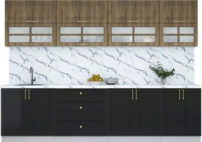 Кухонный гарнитур Интерлиния Мила Шато 3.0А - фото