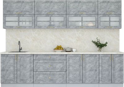 Кухонный гарнитур Интерлиния Мила Шато 3.0А - фото