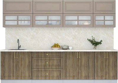 Кухонный гарнитур Интерлиния Мила Шато 3.0А - фото