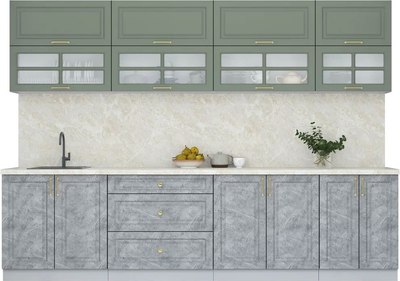 Кухонный гарнитур Интерлиния Мила Шато 3.0А - фото