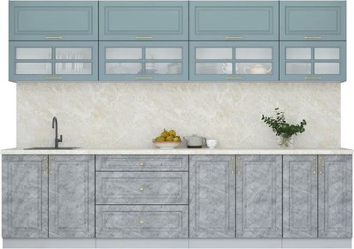 Кухонный гарнитур Интерлиния Мила Шато 3.0А - фото