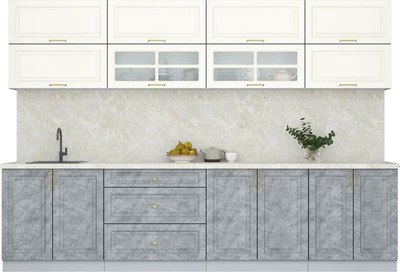 Кухонный гарнитур Интерлиния Мила Шато 3.1А - фото